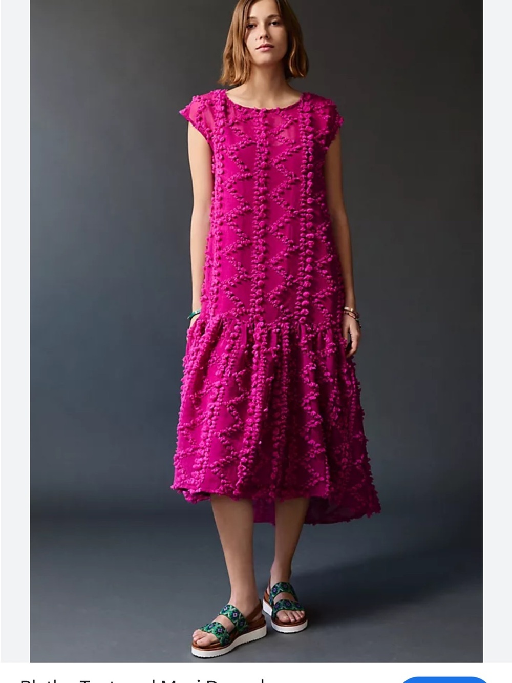 Maeve Anthropologie Blythe Textured Maxi Dress